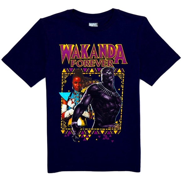 Marvel Other - 2/$20 Black Panther Short Sleeve Graphic Tee for Boys (NWT) Sz: L 10/12